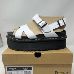 Dr. Martens Women's Voss II Quad White Sandals Size 11